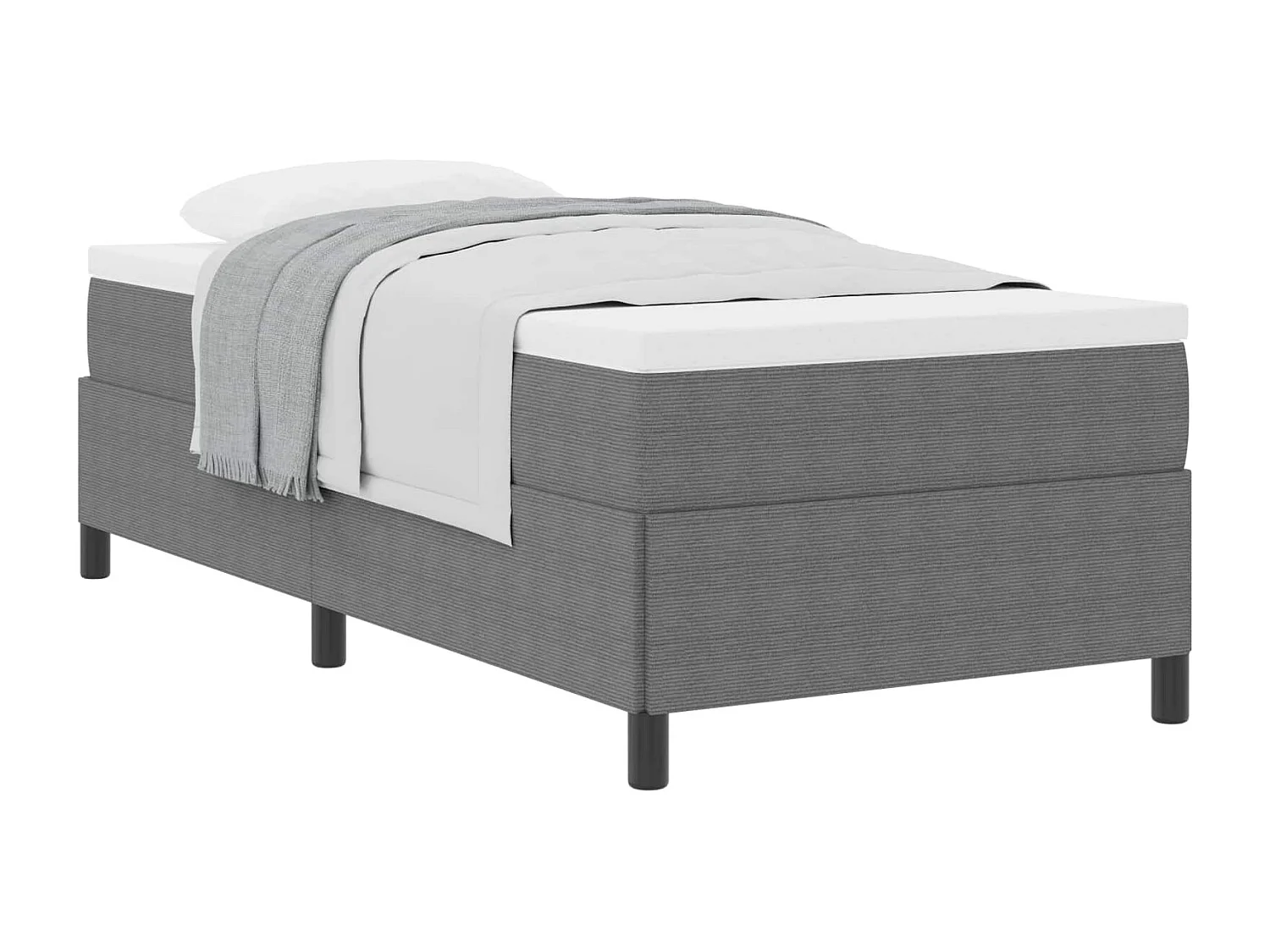 Estrutura da Cama Cinzento-claro 90 x 200 cm