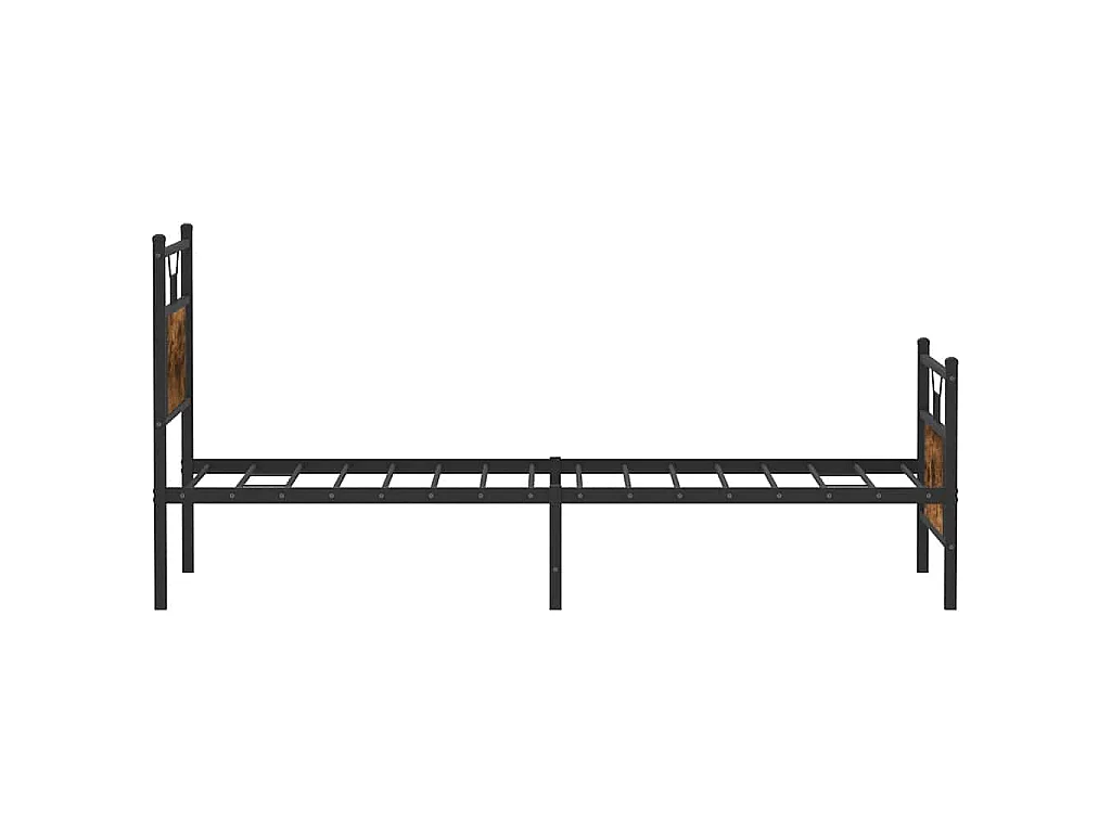 Bedframe zonder matras hout gerookt eikenkleurig 90x190 cm