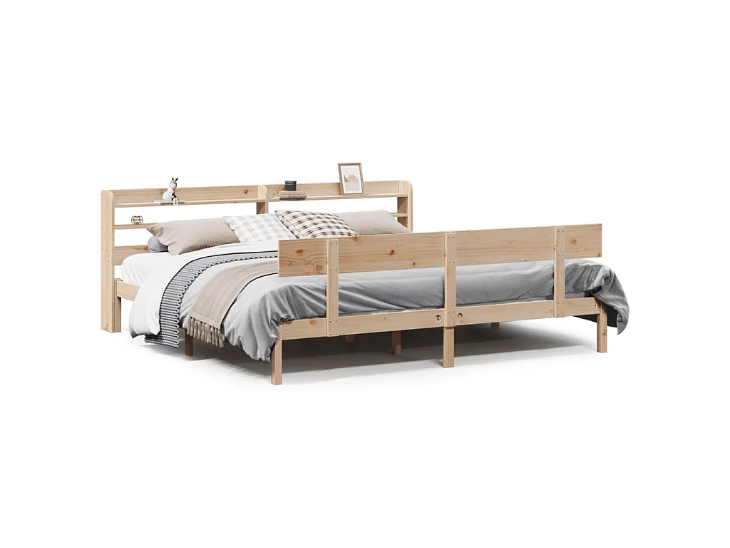 Bedframe zonder matras massief grenenhout 180x200 cm