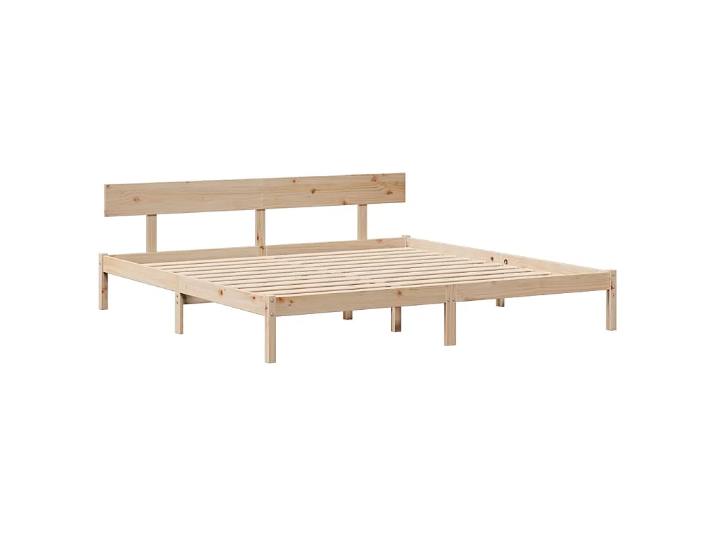 Bedframe zonder matras massief grenenhout 180x200 cm