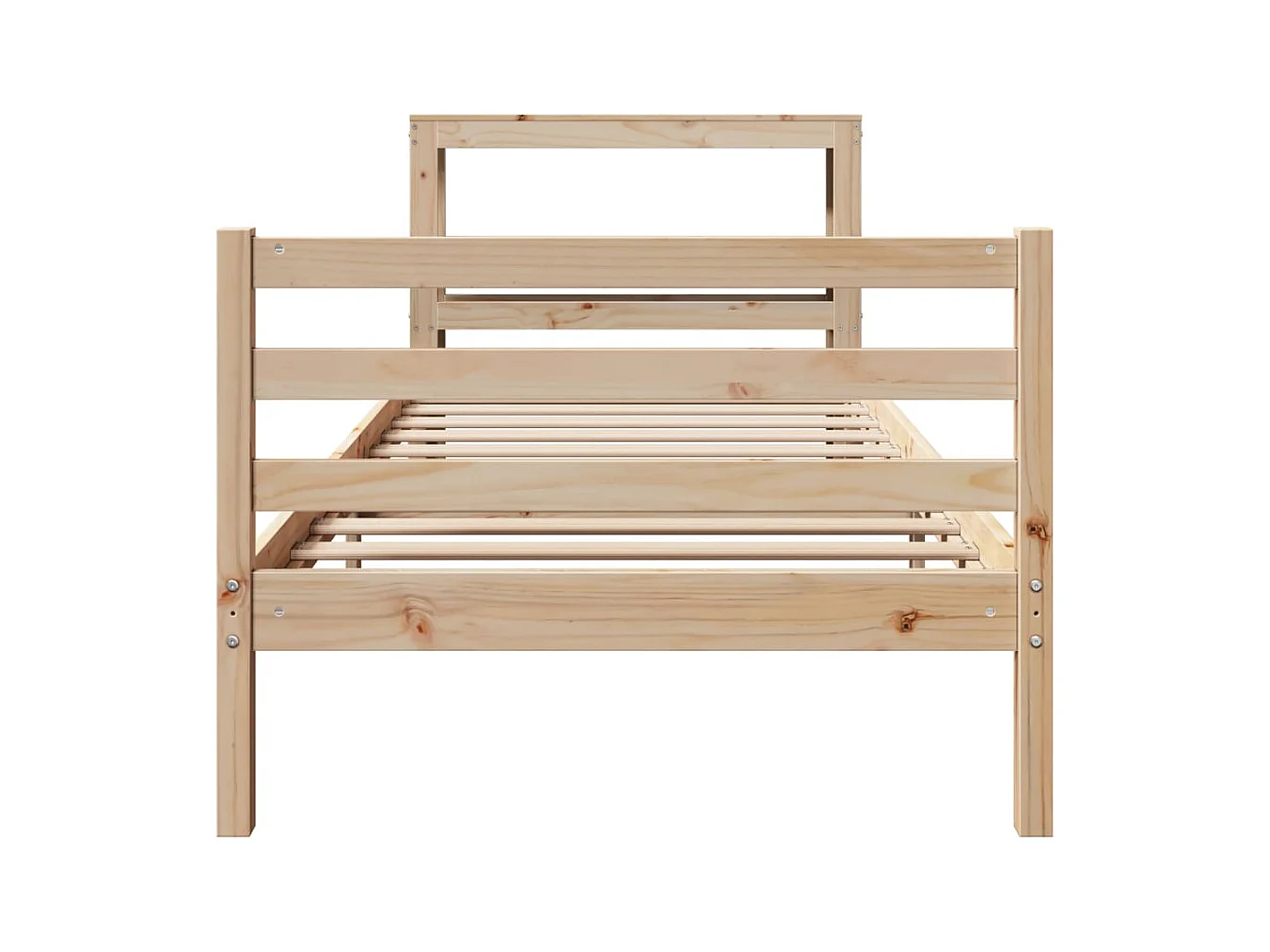 Cadre de lit sans matelas 90x200 cm bois de pin massif