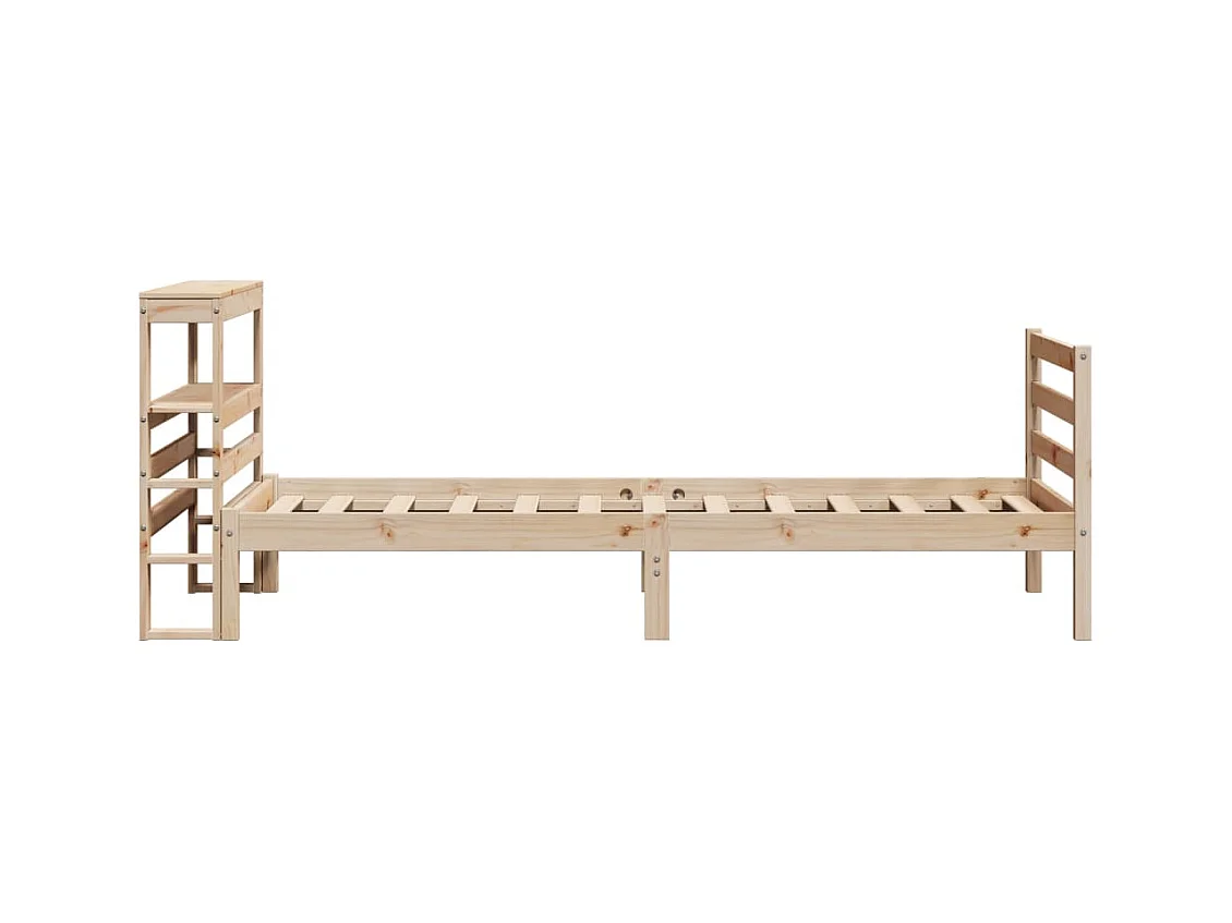 Cadre de lit sans matelas 90x200 cm bois de pin massif