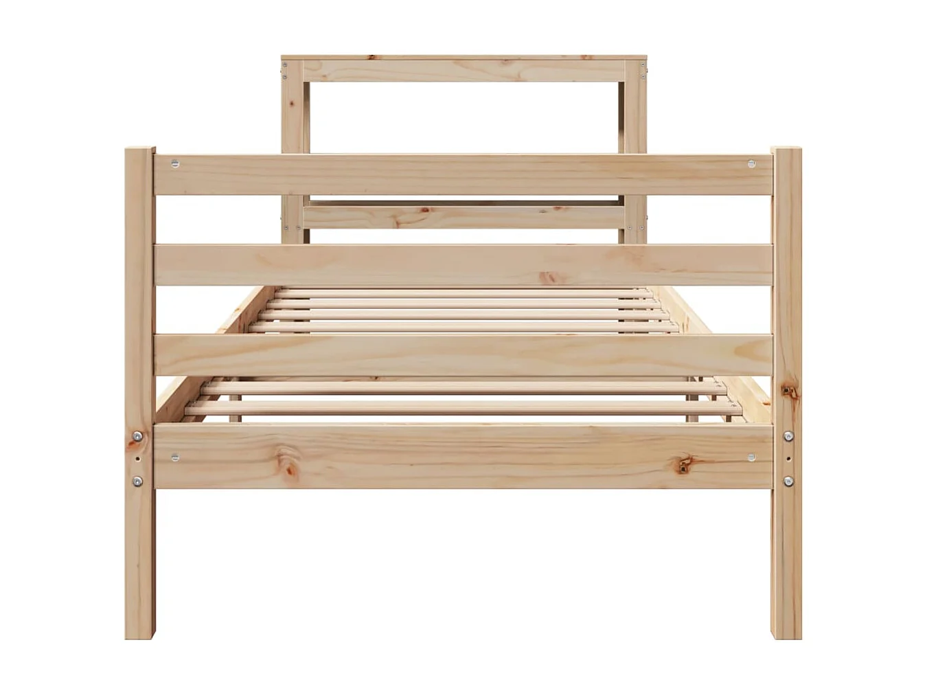 Bedframe zonder matras massief grenenhout 90x200 cm