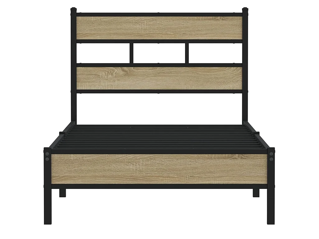 Cadre de lit sans matelas chêne sonoma 90x200 cm