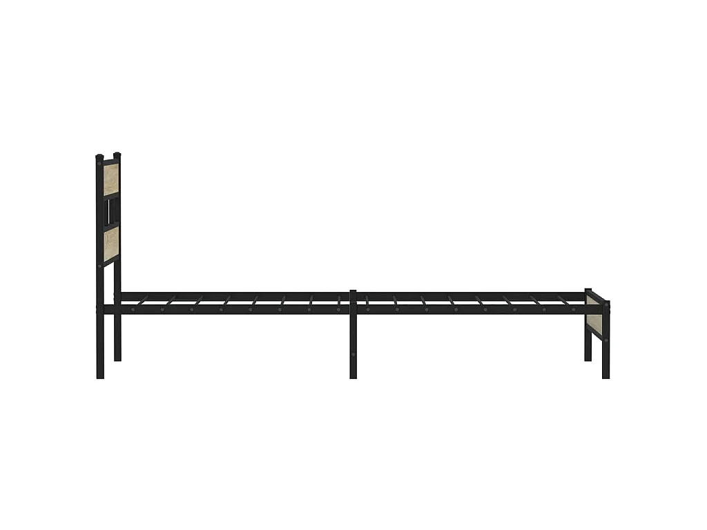 Cadre de lit sans matelas chêne sonoma 90x200 cm