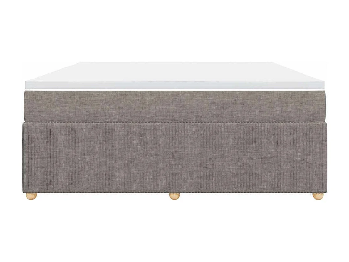 Giroletto a Molle con Materasso Tortora 180x200 cm in Tessuto