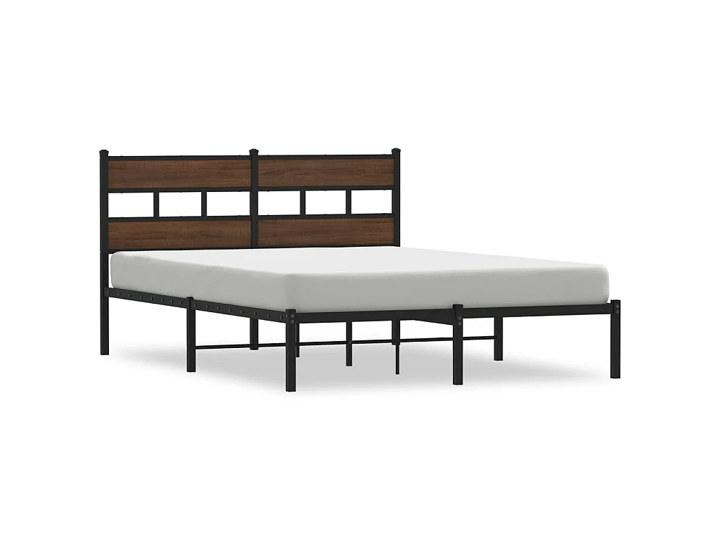 Cadre de lit sans matelas avec tête de lit 140x190 cm