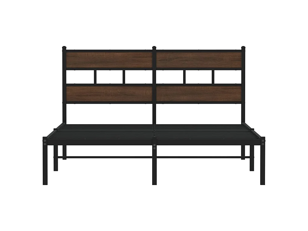 Cadre de lit sans matelas avec tête de lit 140x190 cm