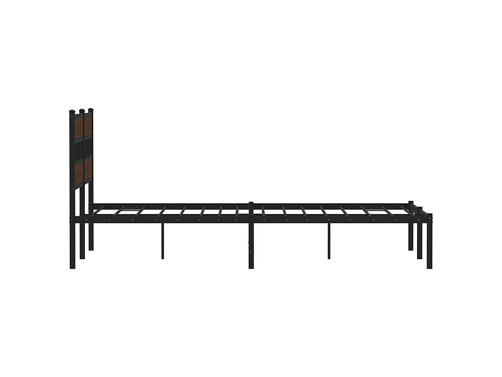 Cadre de lit sans matelas avec tête de lit 140x190 cm