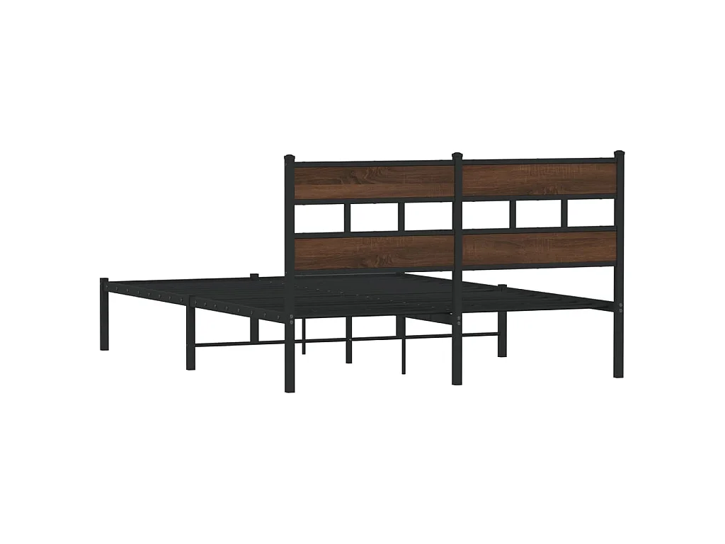 Cadre de lit sans matelas avec tête de lit 140x190 cm
