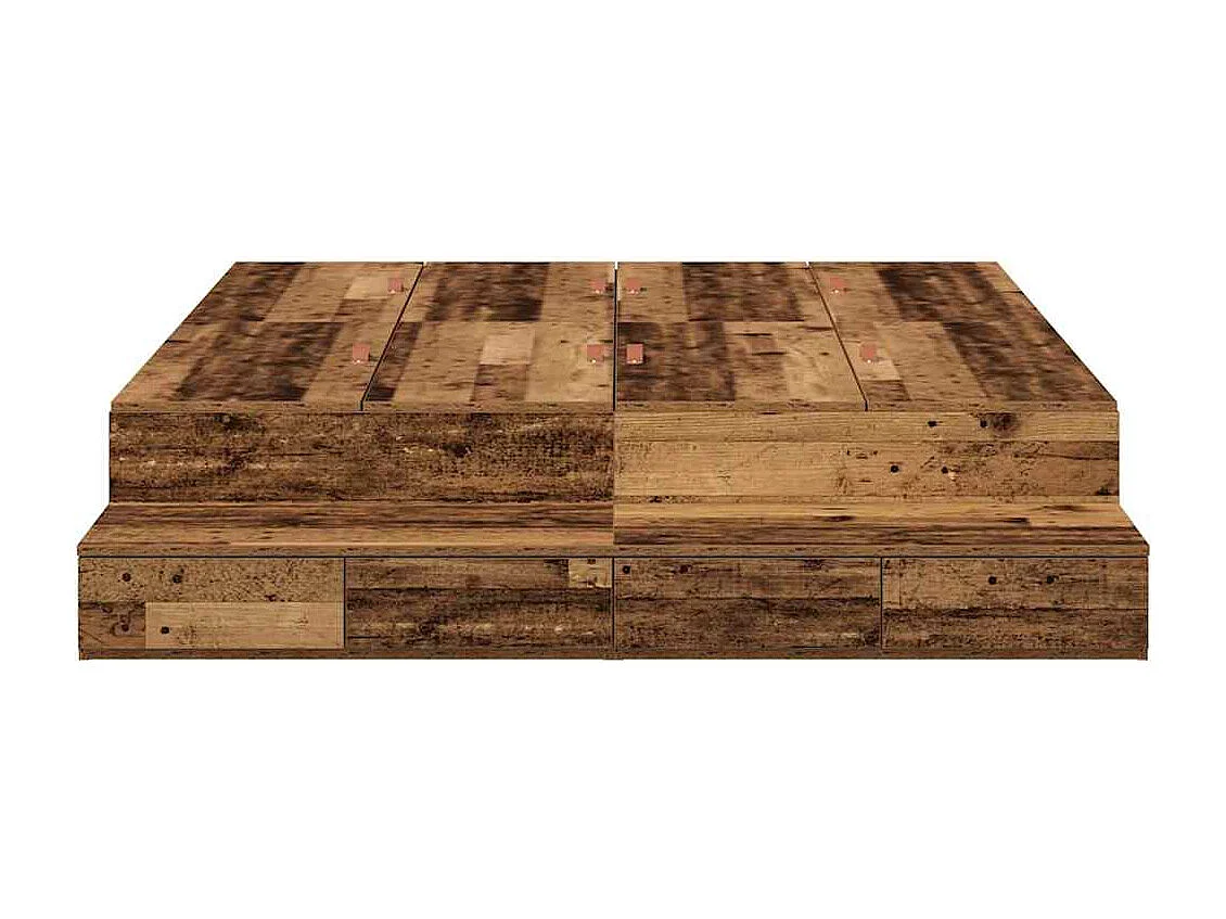 Cama con almacenamiento con cajón Madera Vieja 150 cm