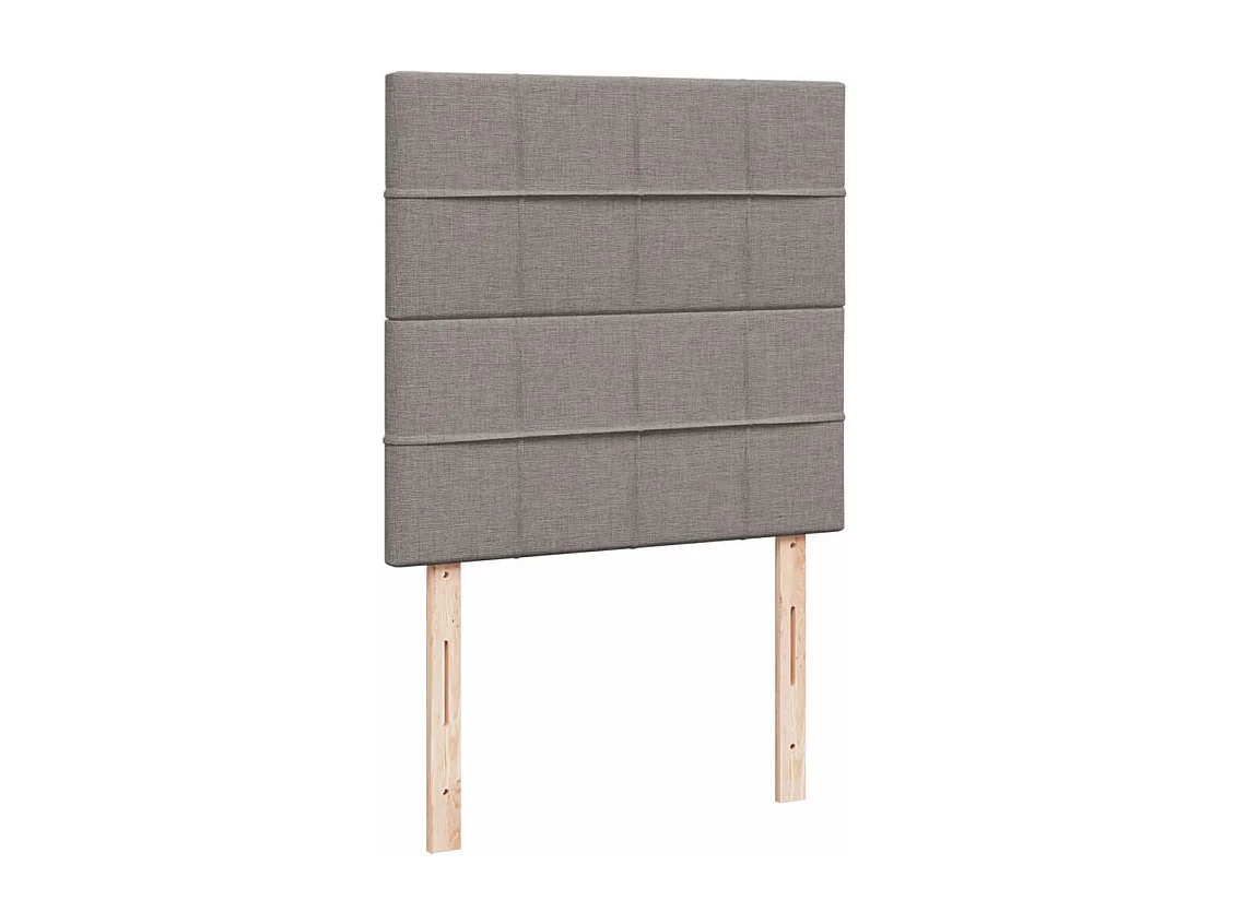 Sommier à lattes de lit avec matelas Taupe 90x200 cm Tissu