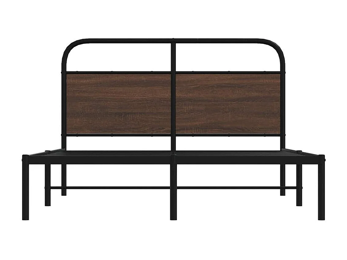 Giroletto senza Materasso Rovere Marrone 140x190 cm Truciolato