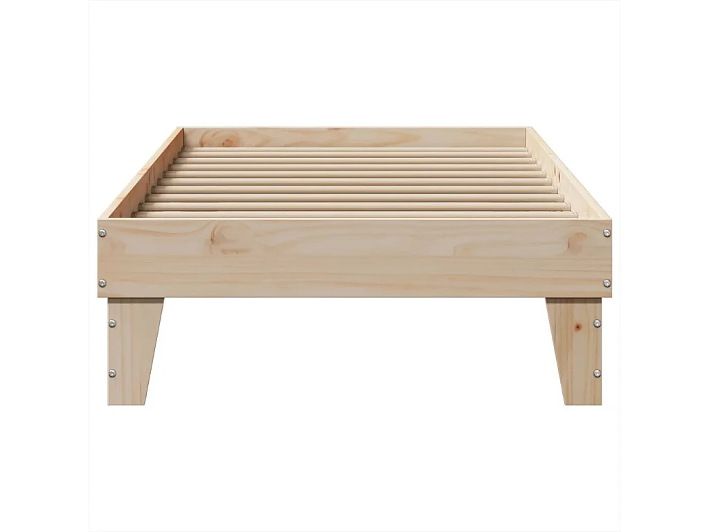 Giroletto senza Materasso 100x200 cm in Legno Massello di Pino