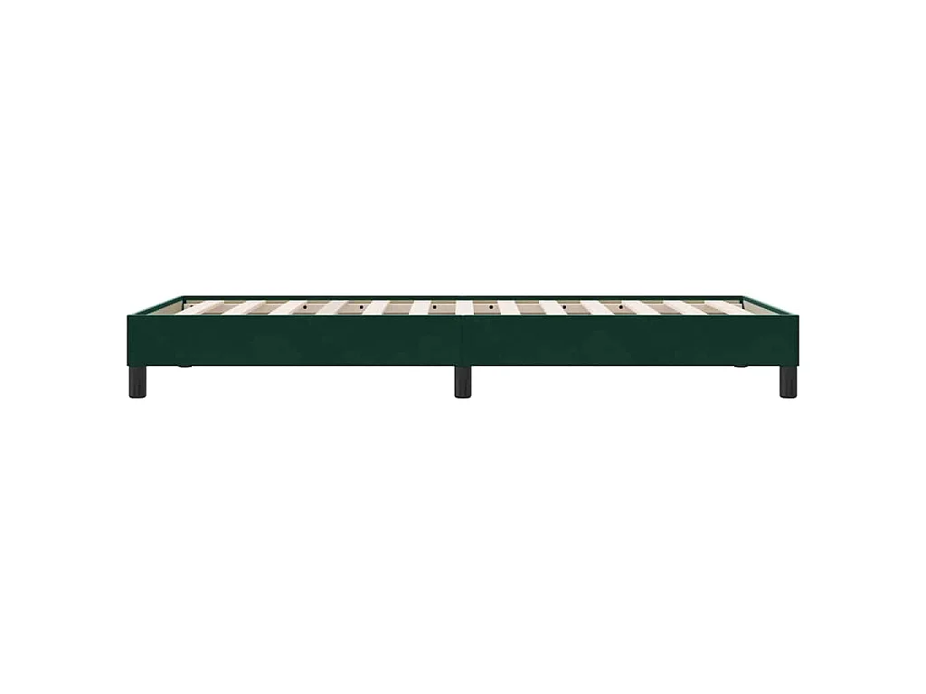Boxspring zonder matras fluweel donkergroen 100x210 cm