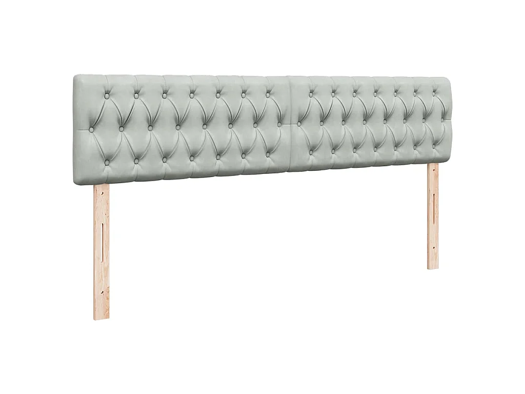 Ottoman-Bett mit Matratze Hellgrau 160x200 cm Samt
