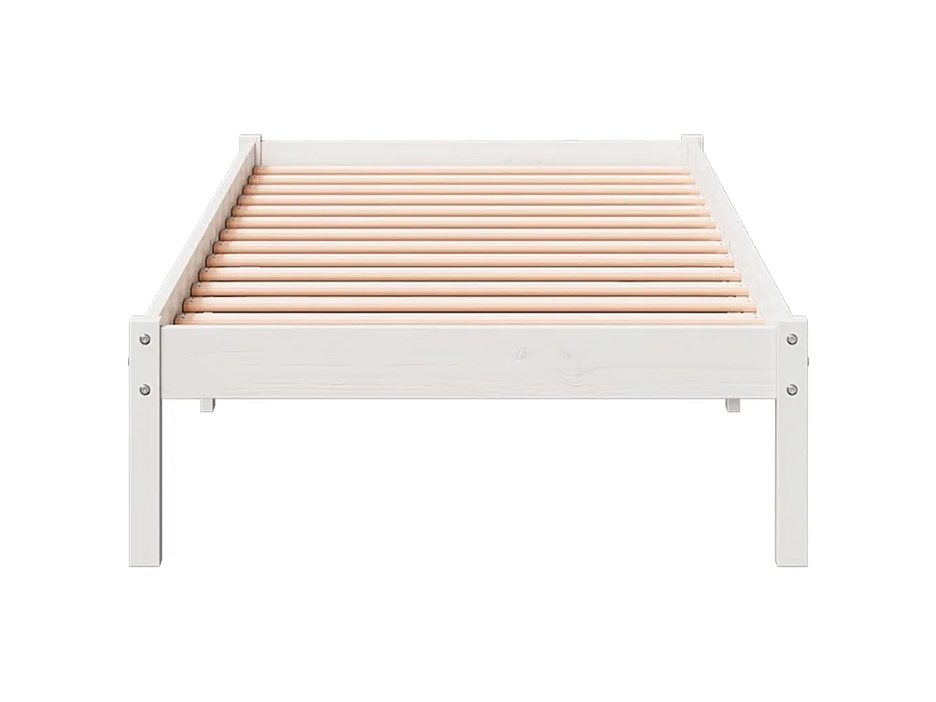 Cadre de lit extra long sans matelas 100x210 cm bois massif pin