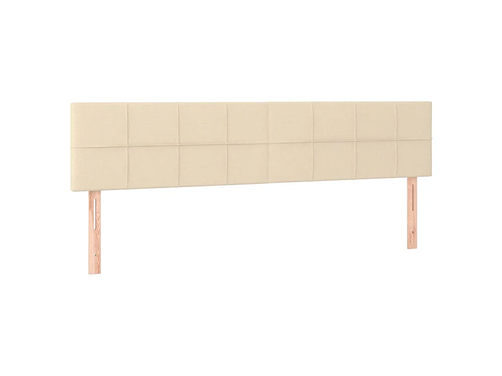 Boxspringbett mit Matratze Creme 180x200 cm Stoff