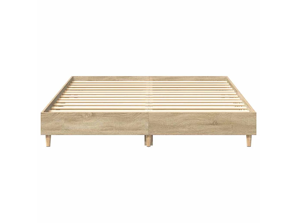 Cadre de lit sans matelas chêne sonoma 140x200 cm