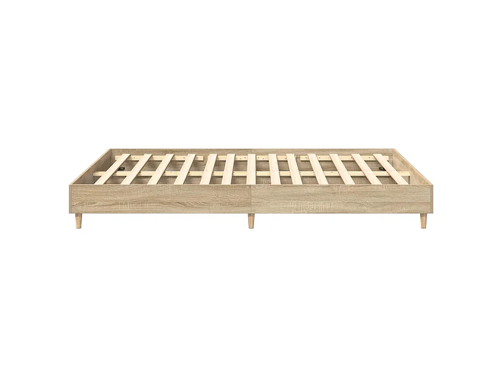 Cadre de lit sans matelas chêne sonoma 140x200 cm