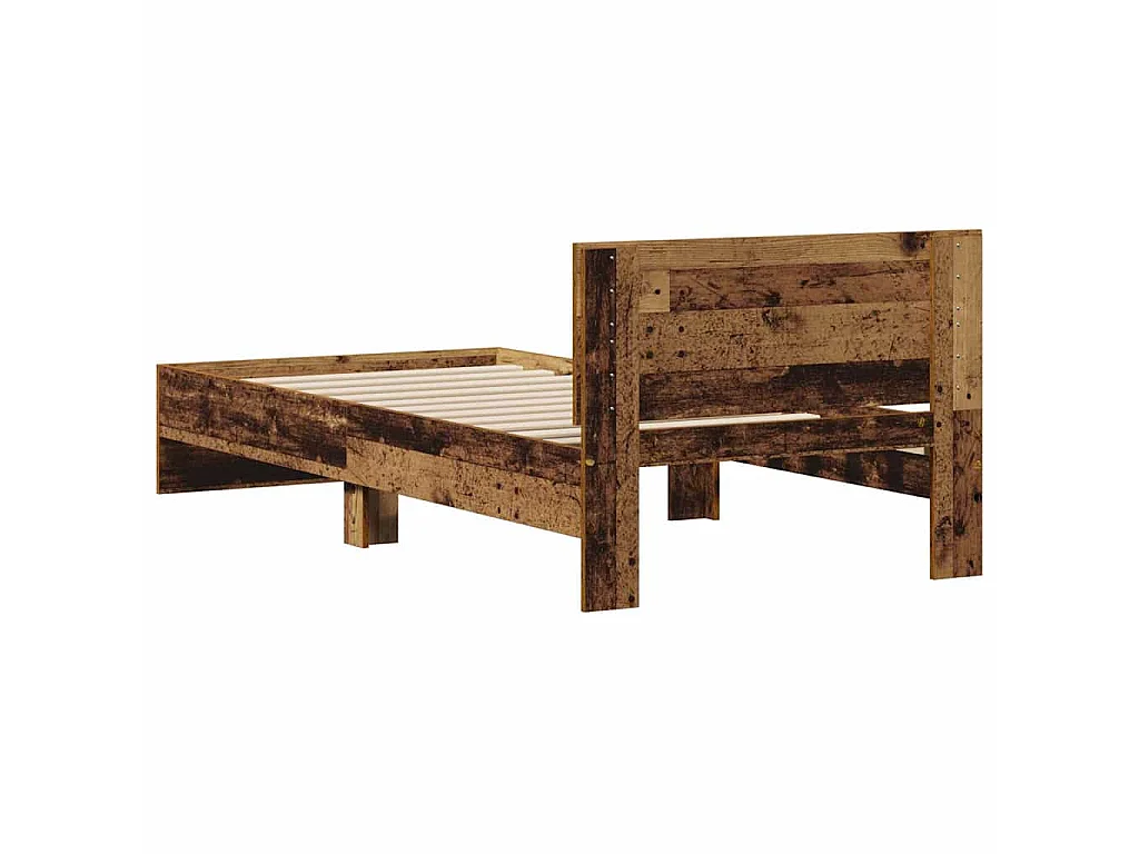 Cadre de lit Bois ancien 90 x 190 cm Bois d'ingénierie