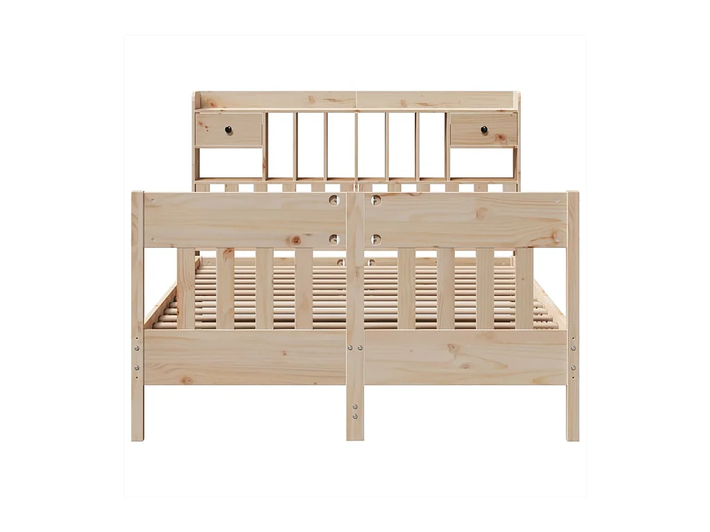 Cadre de lit sans matelas 160x200 cm bois massif de pin