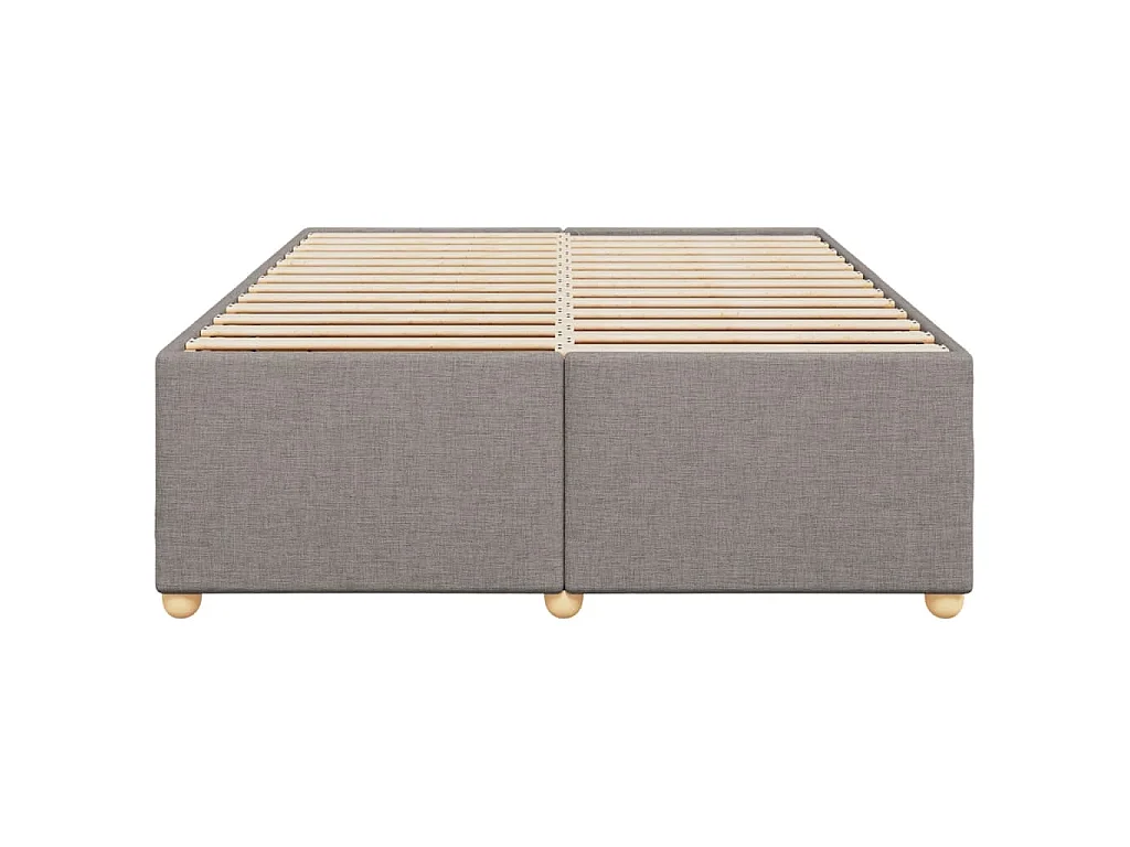 Bedframe zonder matras stof taupe 140x190 cm