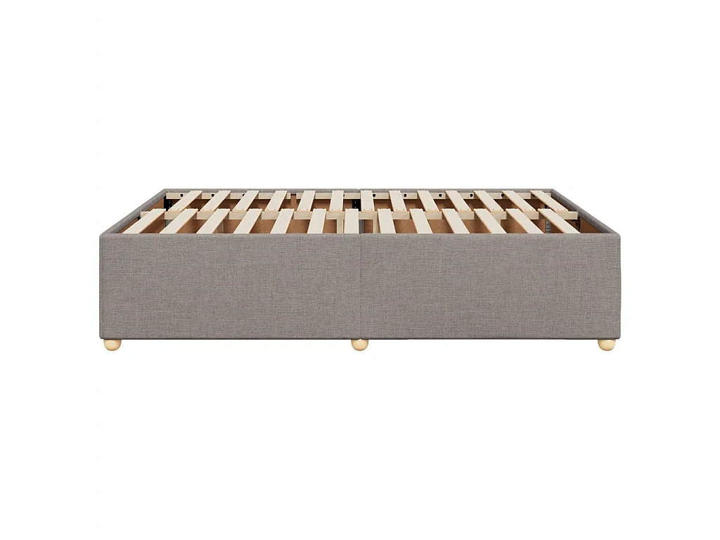 Bedframe zonder matras stof taupe 140x190 cm