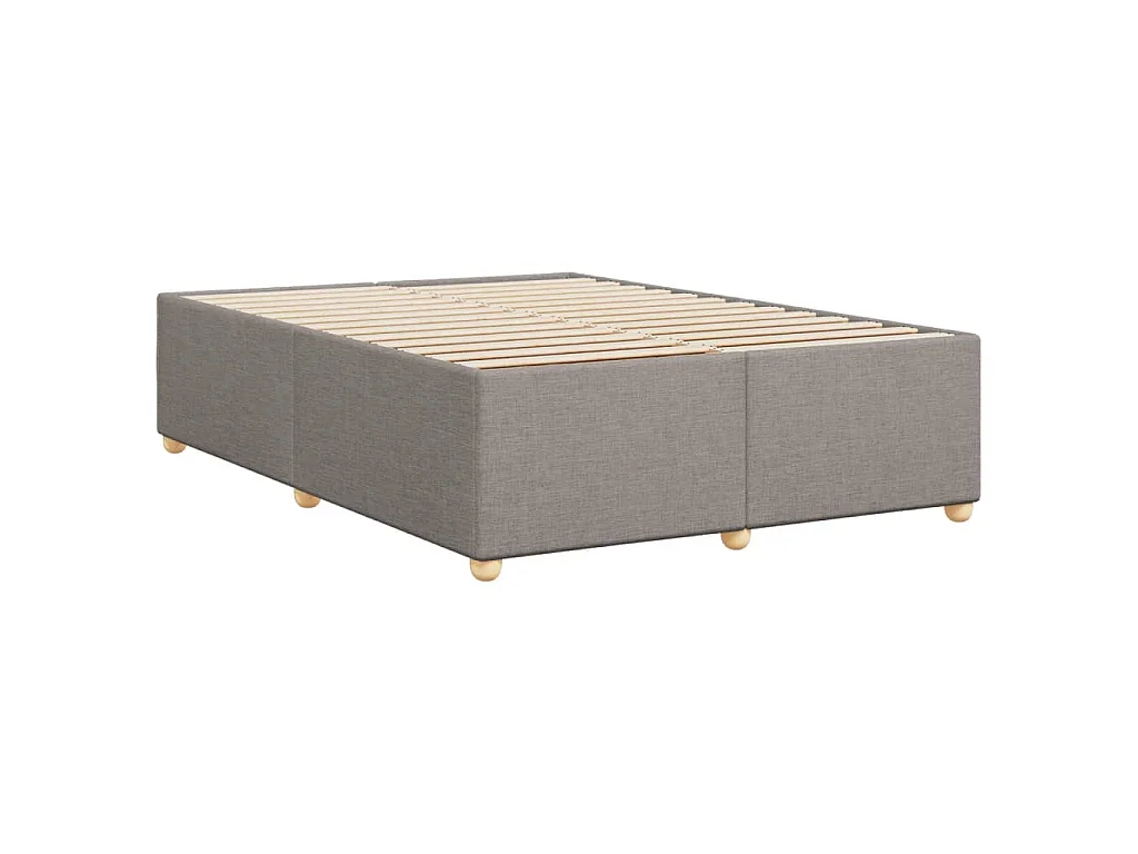 Bedframe zonder matras stof taupe 140x190 cm