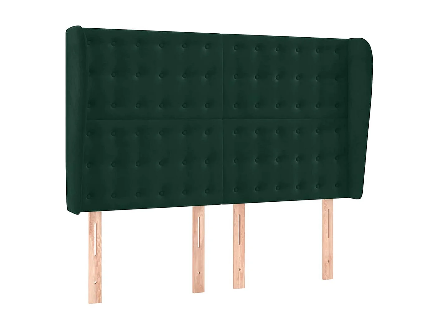 Sommier à lattes de lit matelas et LED Vert foncé 140x200 cm