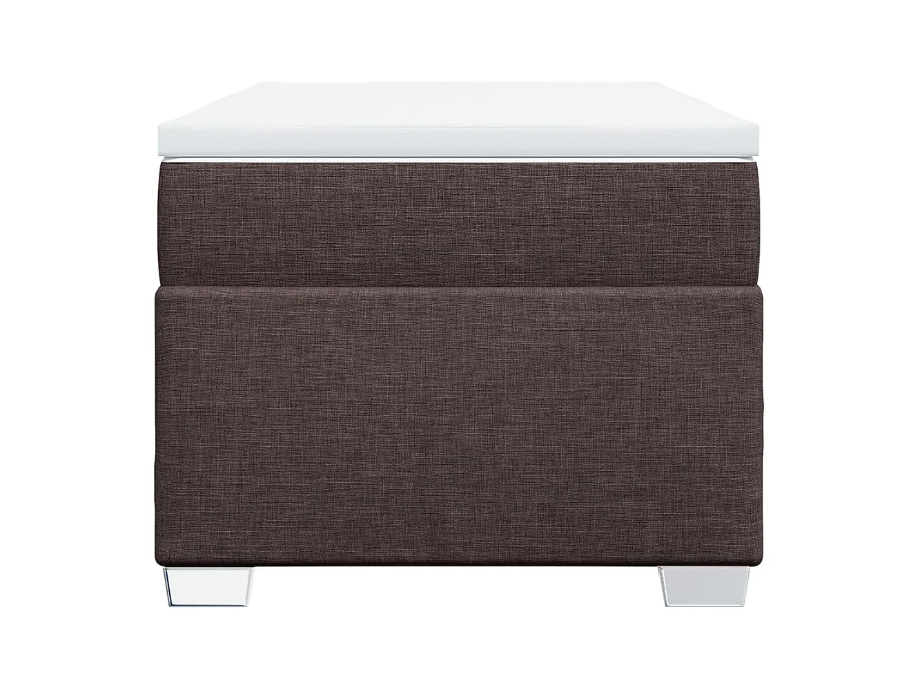 Sommier à lattes de lit avec matelas Marron foncé 100x200 cm