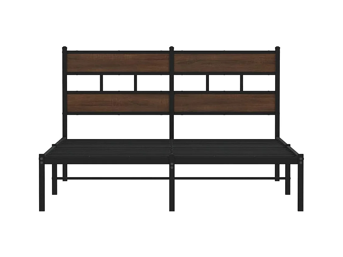 Cadre de lit sans matelas avec tête de lit 140x200 cm