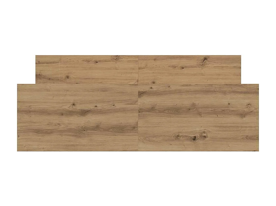 Bedframe zonder matras spaanplaat artisanaal eikenkleurig