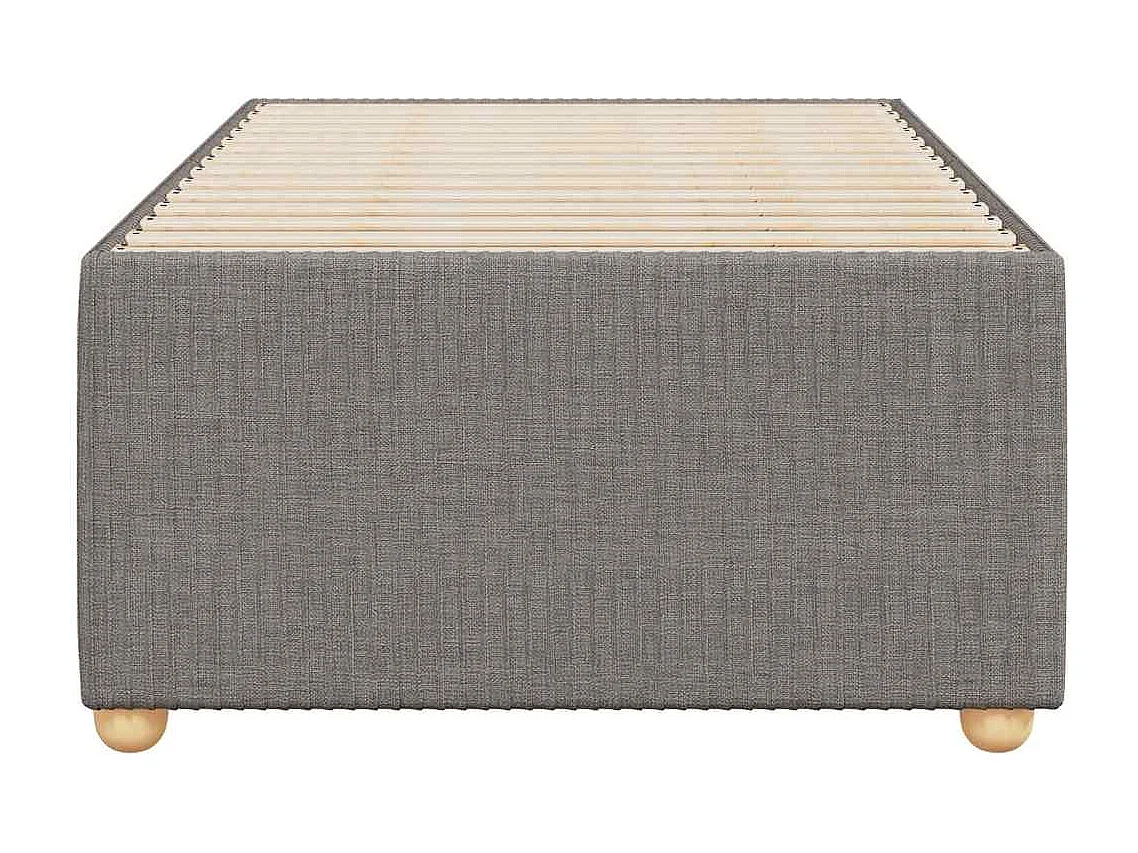 Cadre de lit sans matelas taupe 90x200 cm tissu