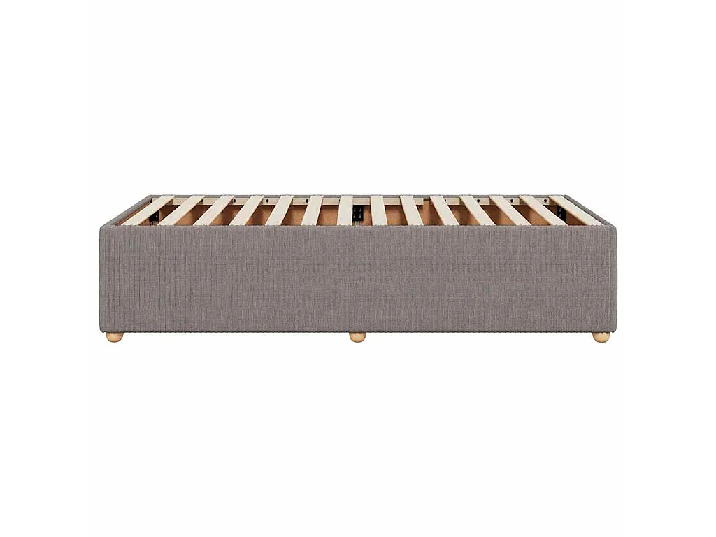 Bedframe zonder matras 90x200 cm stof taupe