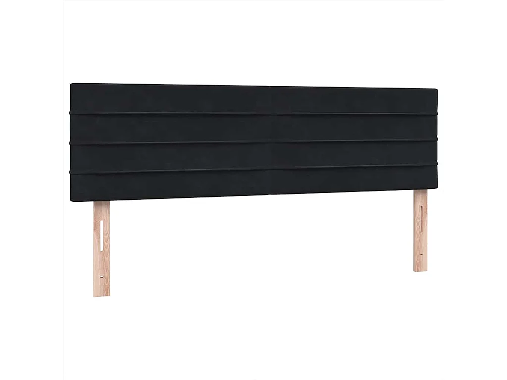 Boxspring met matras en LED fluweel zwart 160x210 cm