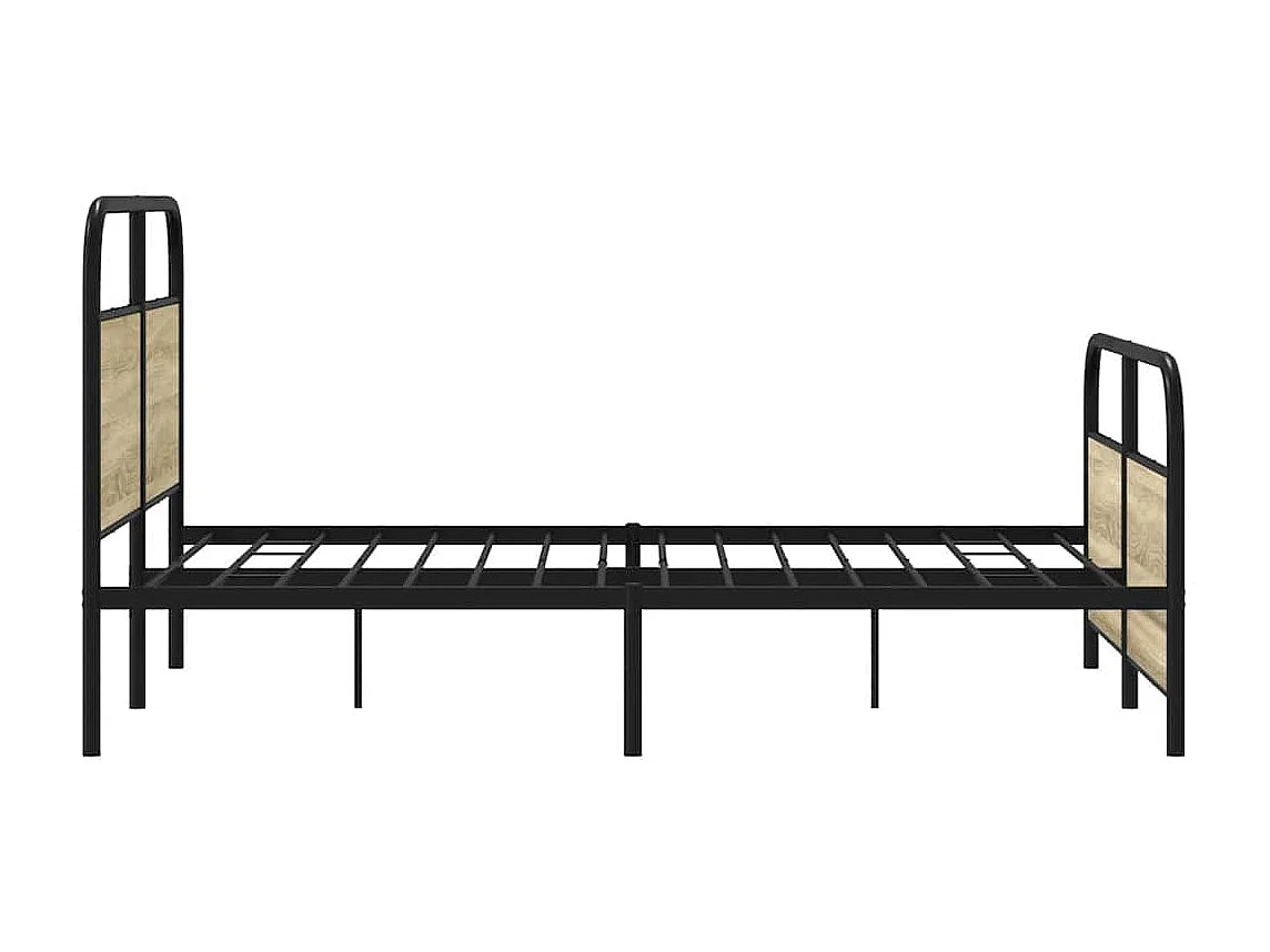 Bedframe zonder matras metaal sonoma eikenkleurig 140x190 cm