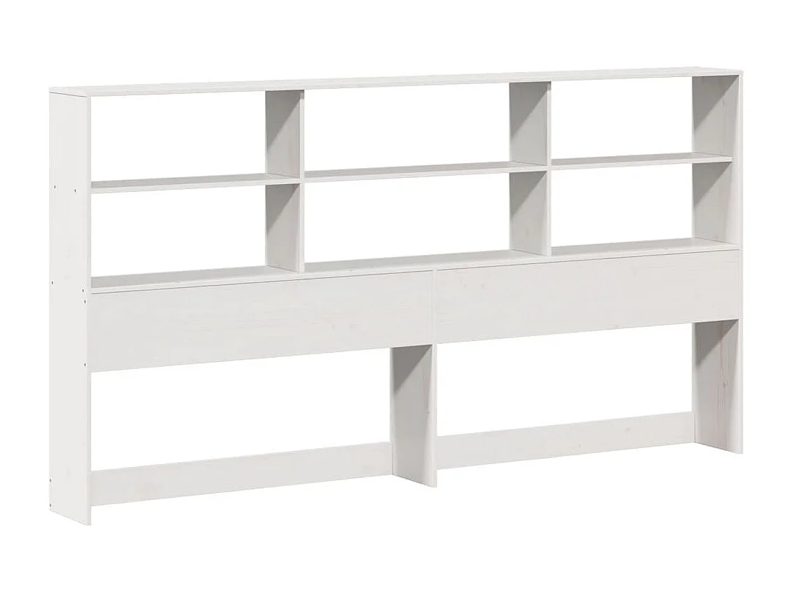 Bedframe zonder matras massief grenenhout wit 180x200 cm