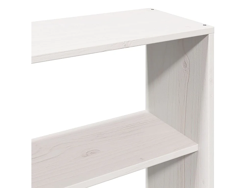 Bedframe zonder matras massief grenenhout wit 180x200 cm