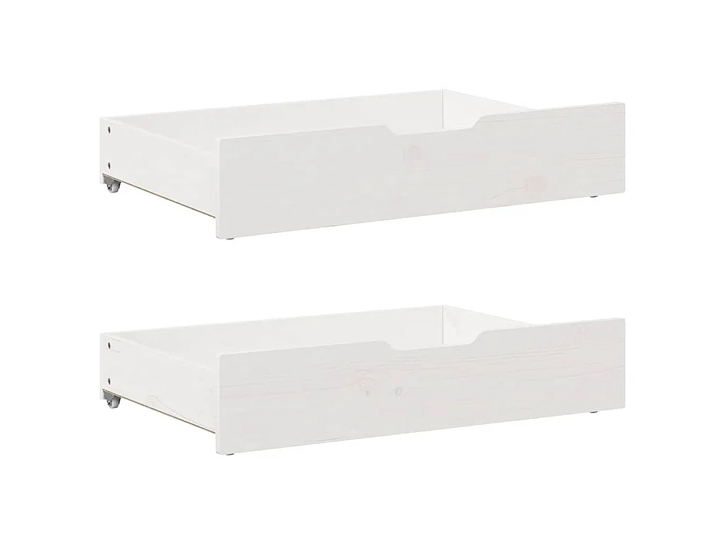 Cadre de lit sans matelas blanc 90x190 cm bois de pin massif
