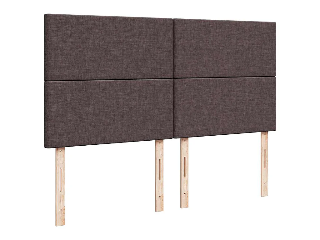 Ottoman-Bett mit Matratze Dunkelbraun 160x200 cm Stoff