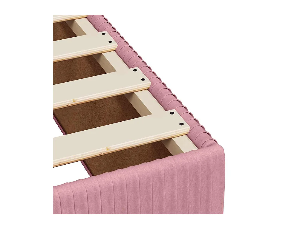 Bettgestell Rosa 140x200 cm Samt