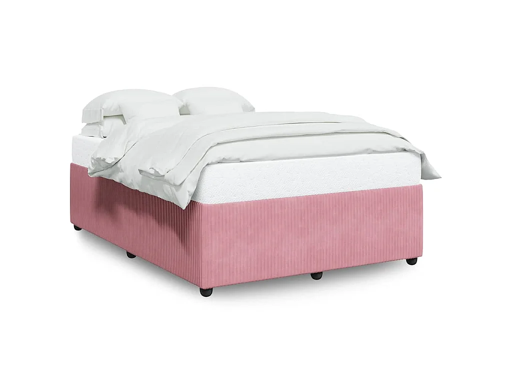 Bettgestell Rosa 140x200 cm Samt