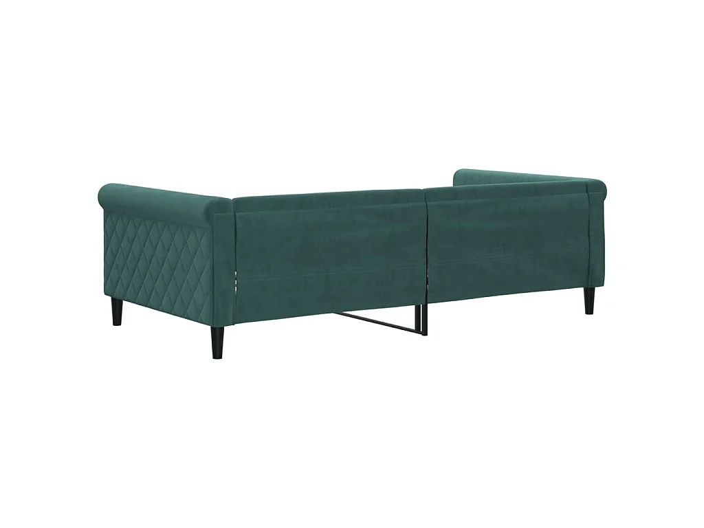 Tagesbett Dunkelgrün 100x200 cm Samt