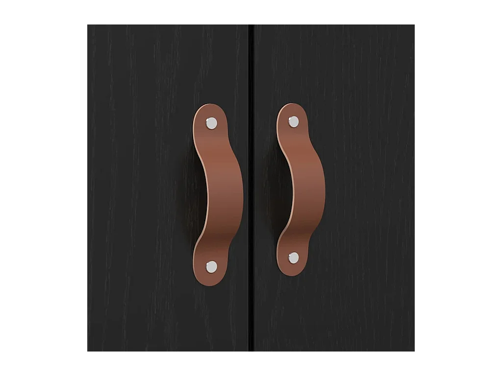 Cadre de lit Chêne noir 140 x 190 cm Bois d'ingénierie