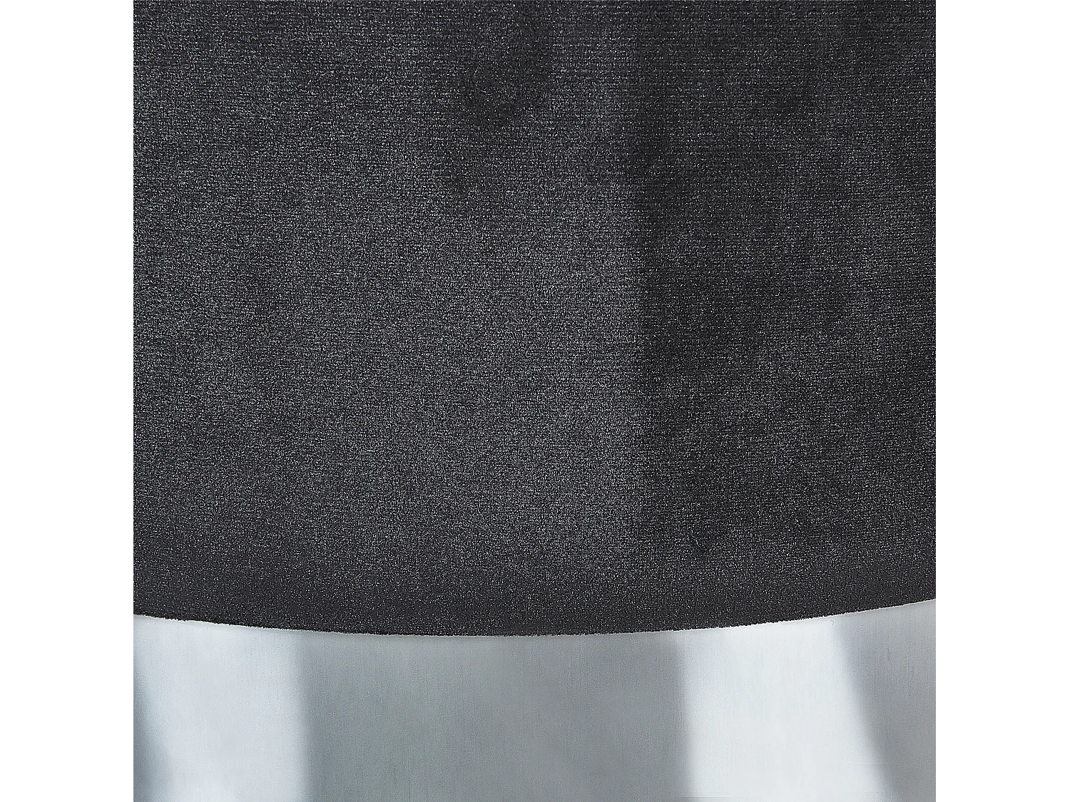 Set van 2 opbergpoefs DORIS Fluweel Zwart 35/30 cm 35/30 cm 44/36 cm