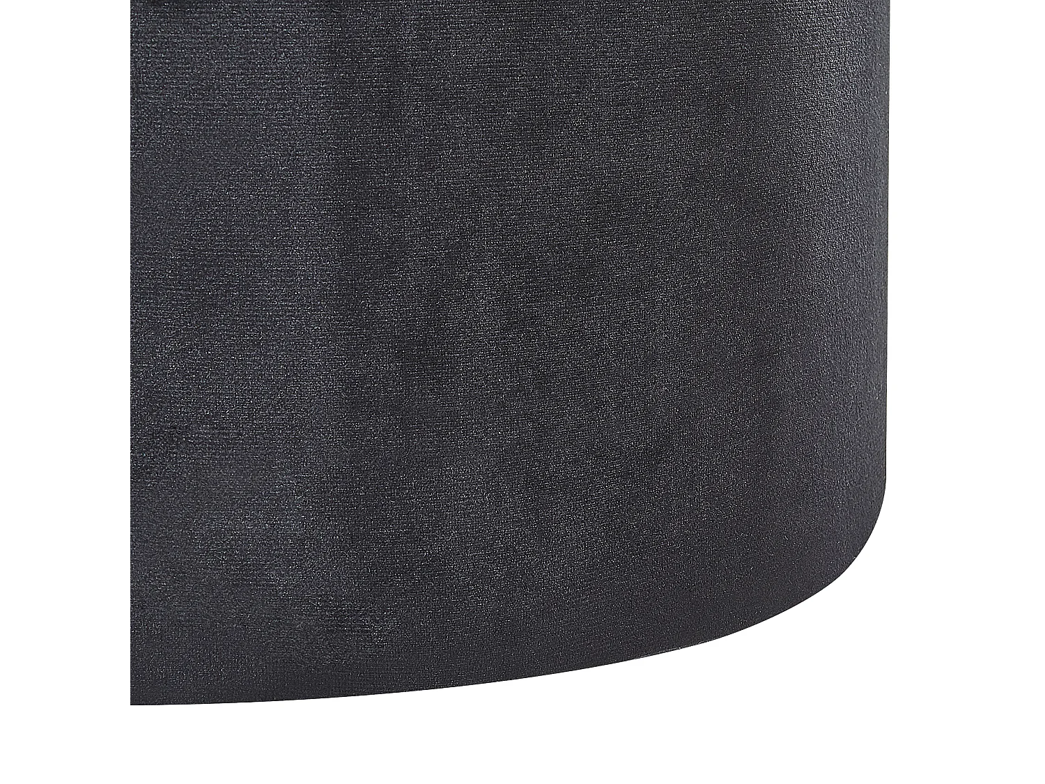 Set van 2 opbergpoefs DORIS Fluweel Zwart 35/30 cm 35/30 cm 44/36 cm