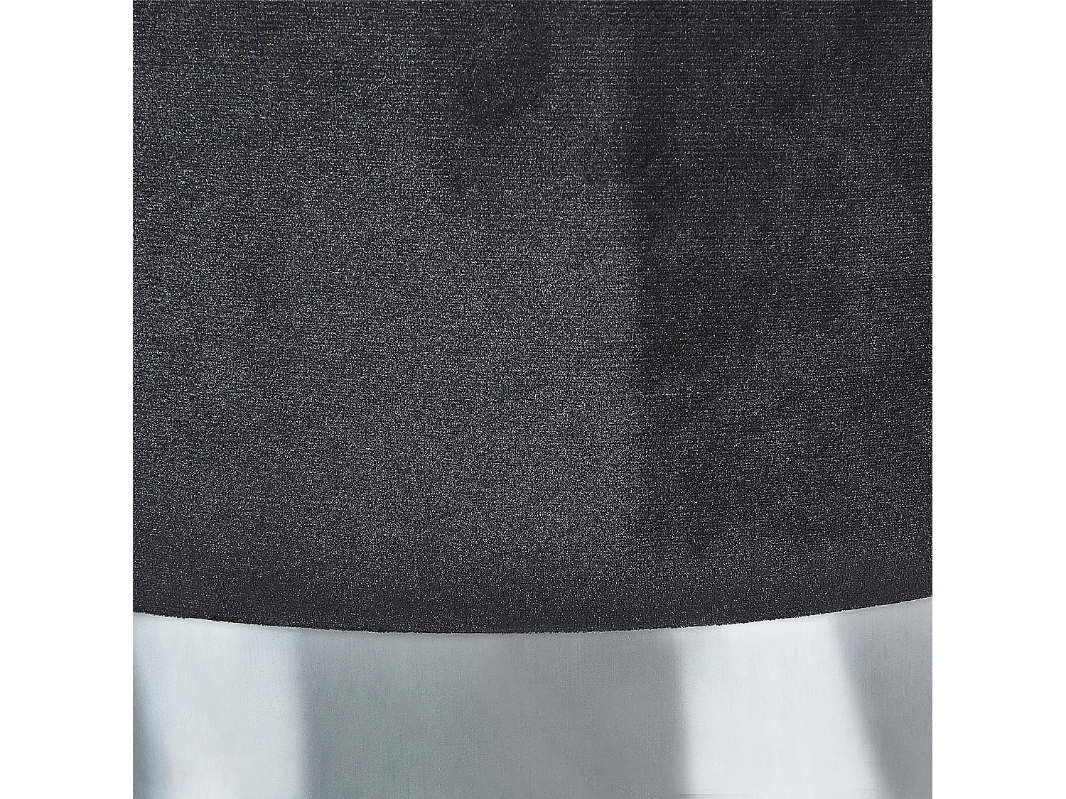 Lot de 2 poufs avec rangement DORIS Velours Noir 35/30 cm 35/30 cm 44/36 cm