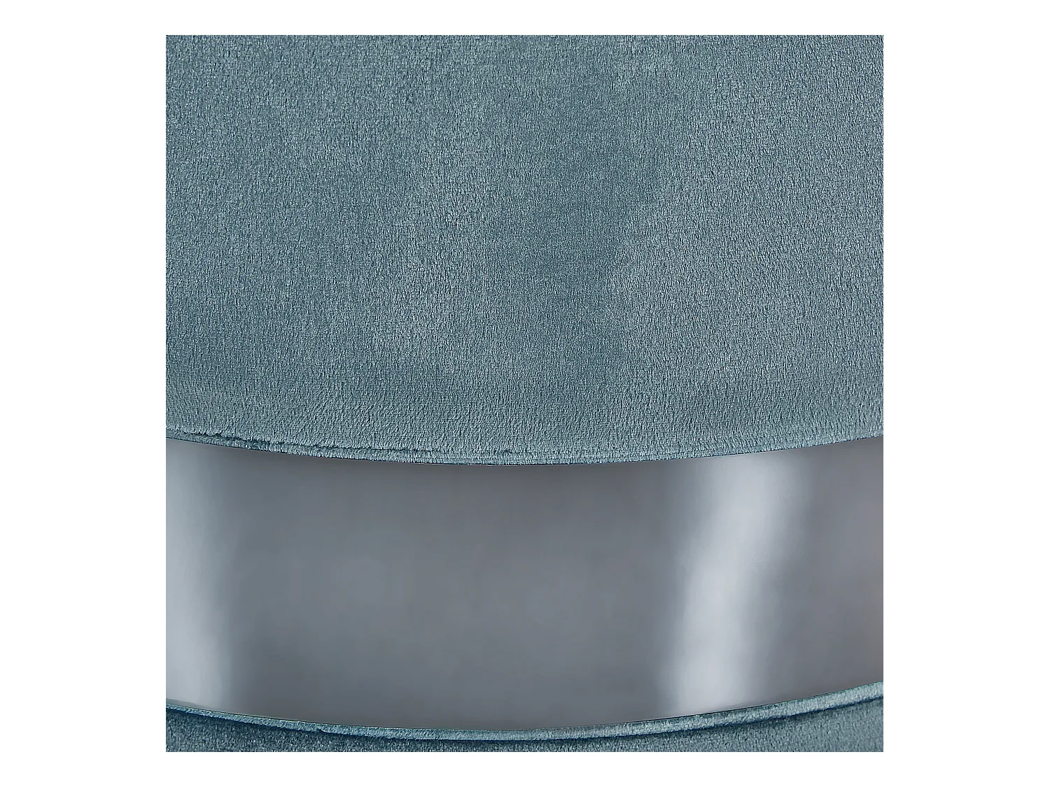 Set van 2 opbergpoefs DORIS Fluweel Blauw 35/30 cm 35/30 cm 44/36 cm