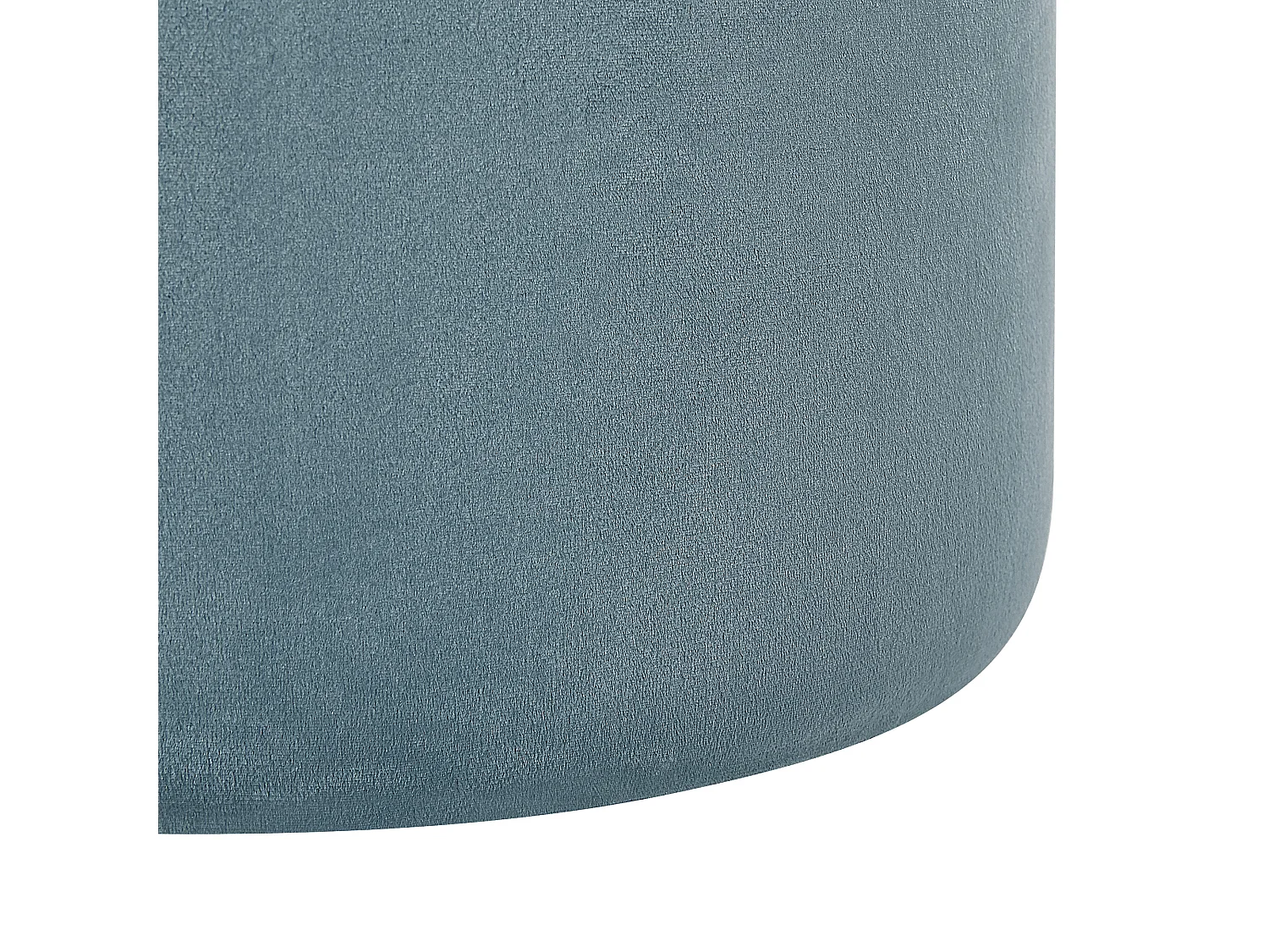 Lot de 2 poufs avec rangement DORIS Velours Bleu